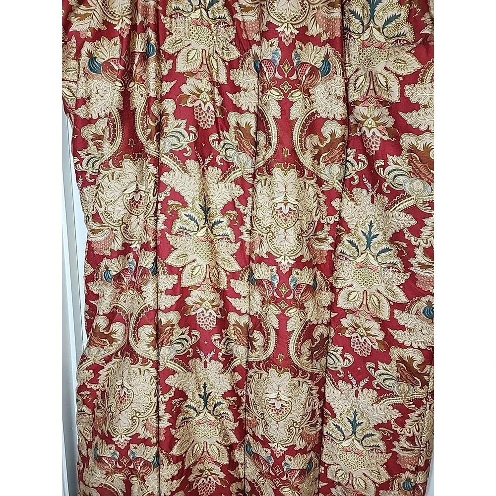 Ralph Lauren 'Jardiniere' Twin Red Sateen Comforter Red USA Stunning‎